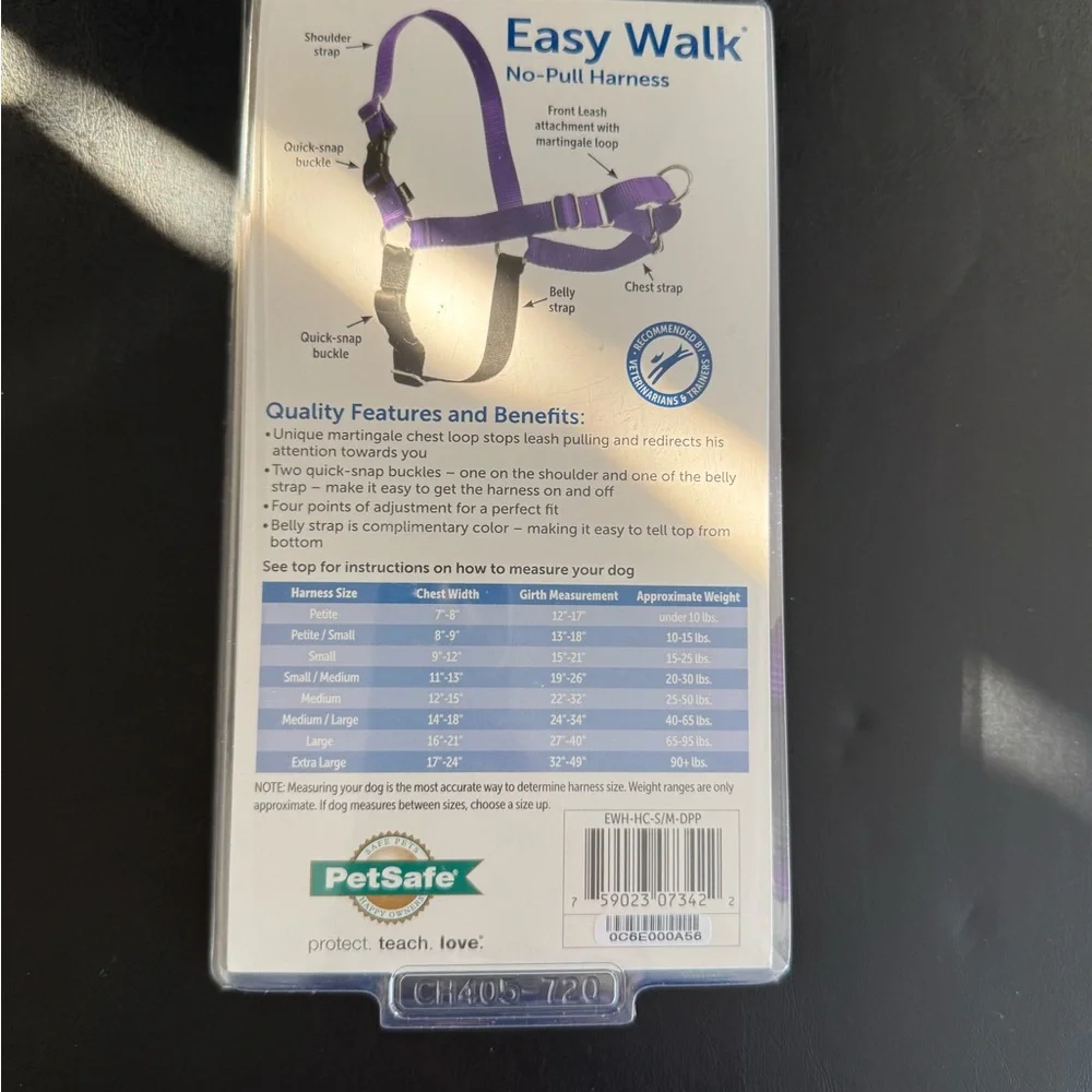 PetSafe Easy Walk No-Pull Dog Harness - Deep Purple